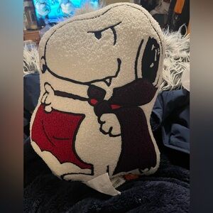 Peanuts Snoopy Halloween Pillow - Black and White